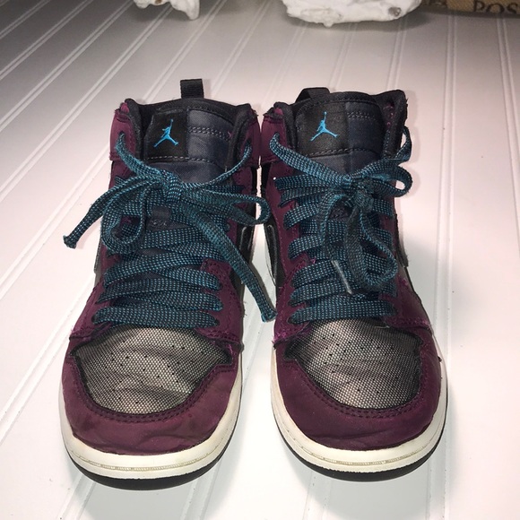 JORDAN 1 MID PS POLLEN Kids Sneakers - Picture 2 of 7